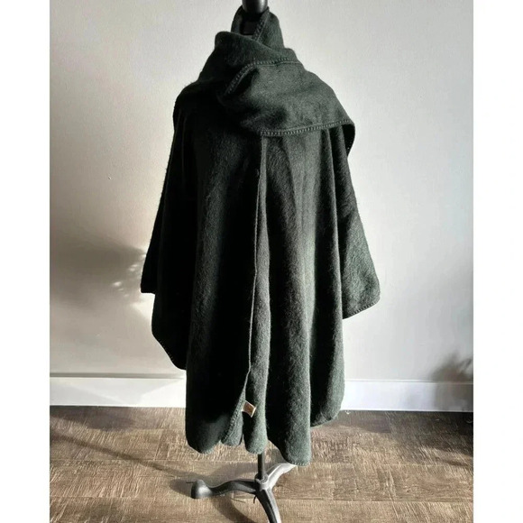 Alpaca Camaago Womens Unlined Woven Alpaca Cape Charcoal Grey Size OSFM - Picture 10 of 13